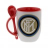 Красная кружка с ложкой с логотипом Интер Милан